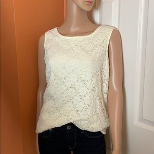 Lace camisole in cream by JTB